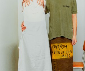 Wolfgang Tillmans. Suzanne & Lutz, white dress, army skirt, 1993. © Wolfgang Tillmans. © Centre Pompidou, MNAM-CCI/Philippe Migeat/Dist. RMN-GP.